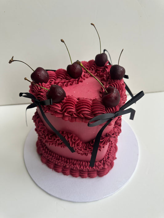 Vintage Didi Heart Cake